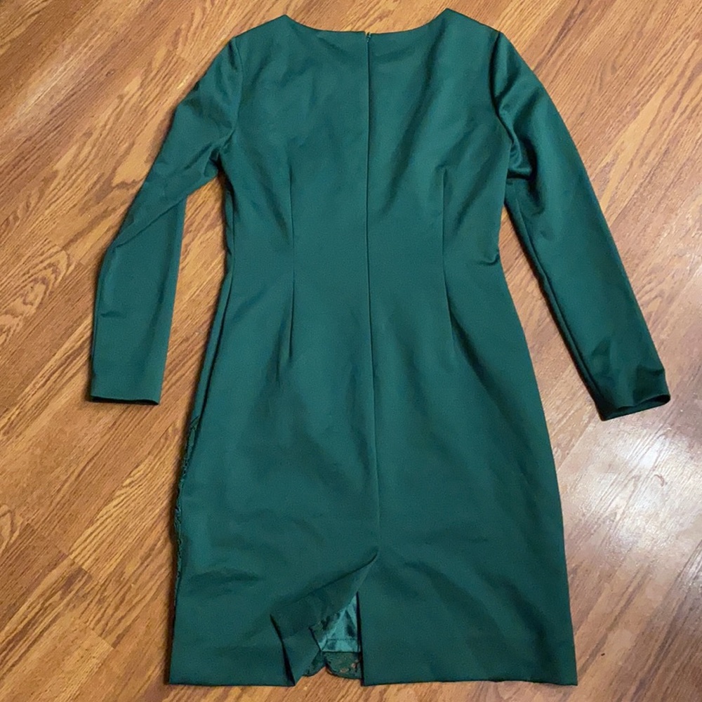 Emerald Lace Long Sleeve Dress Size 8 - Picture 8 of 9